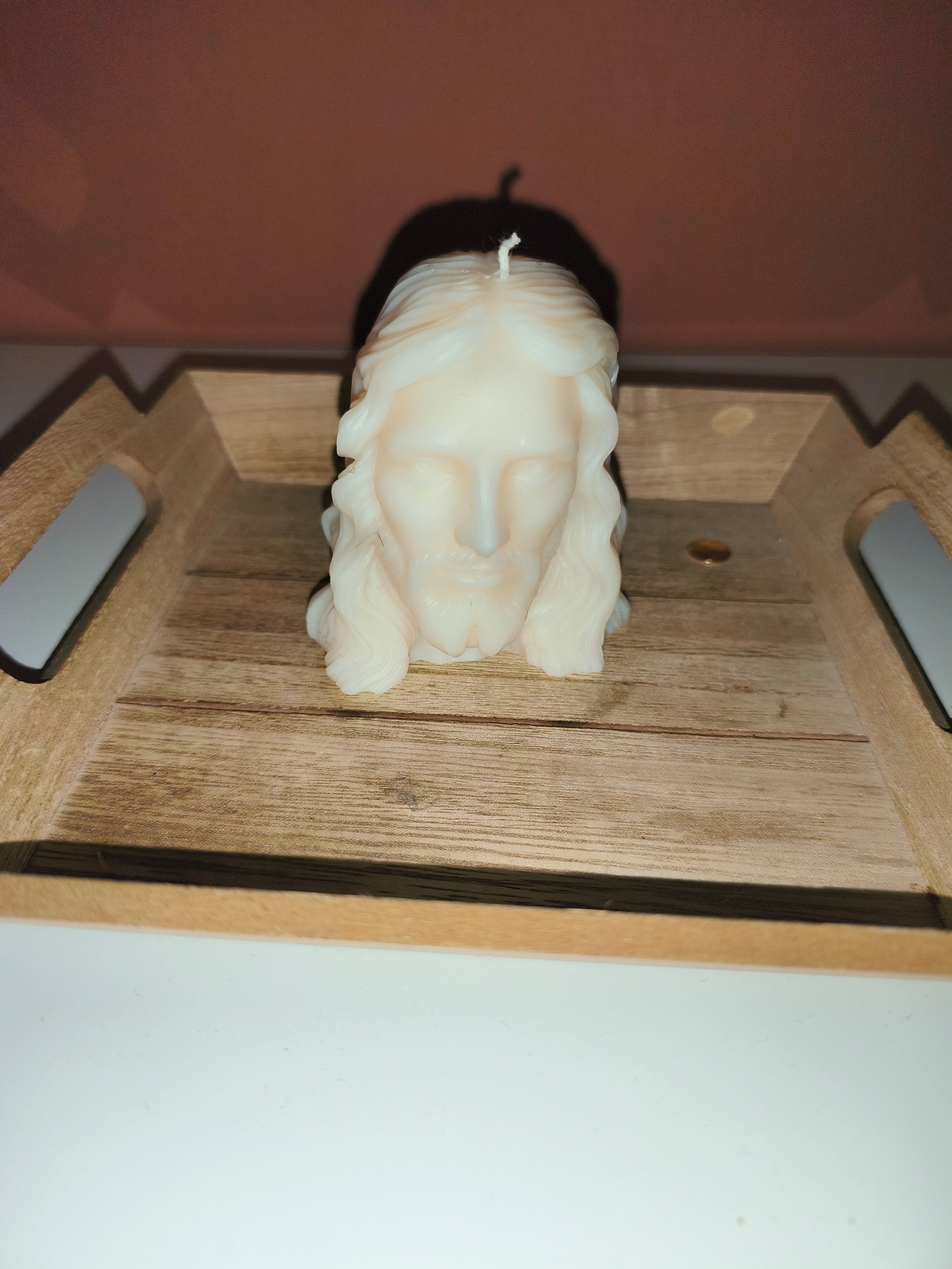 Bougie parfumée tête de Jésus