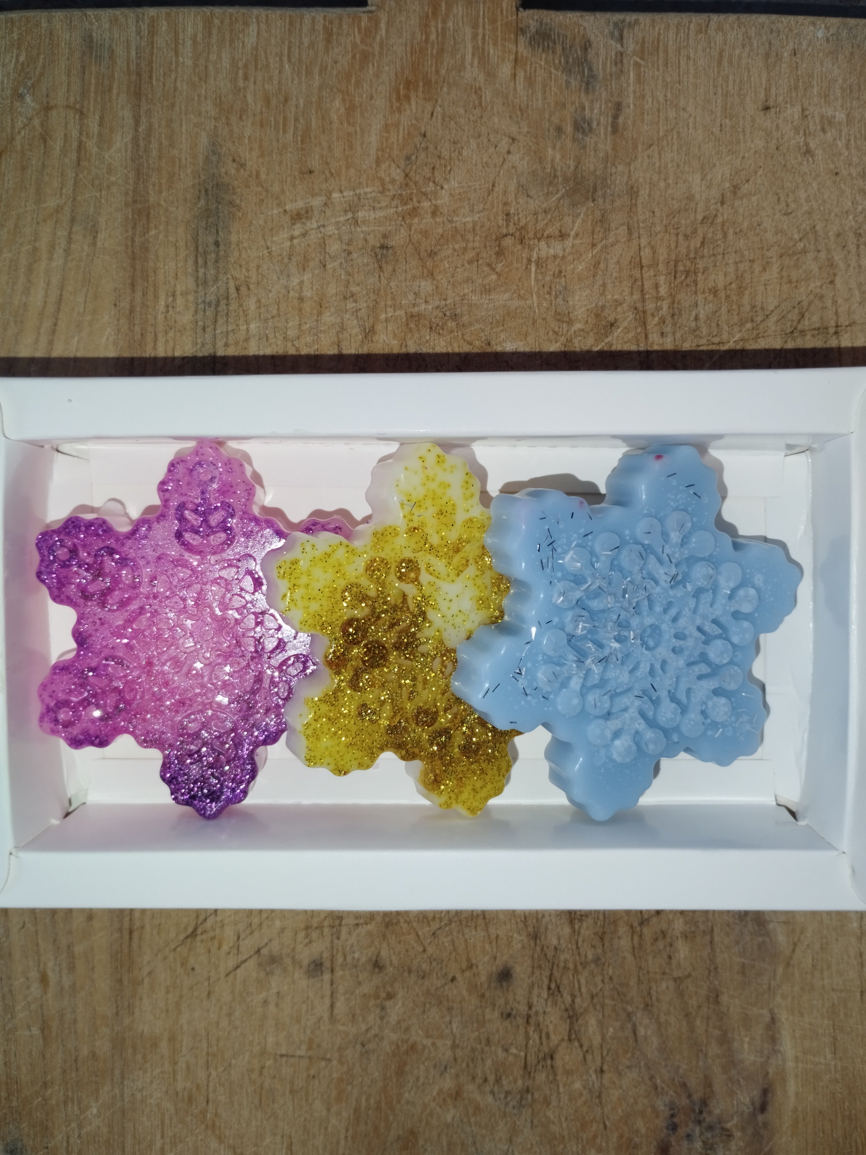 Coffret de fondants parfumés flocons de neige