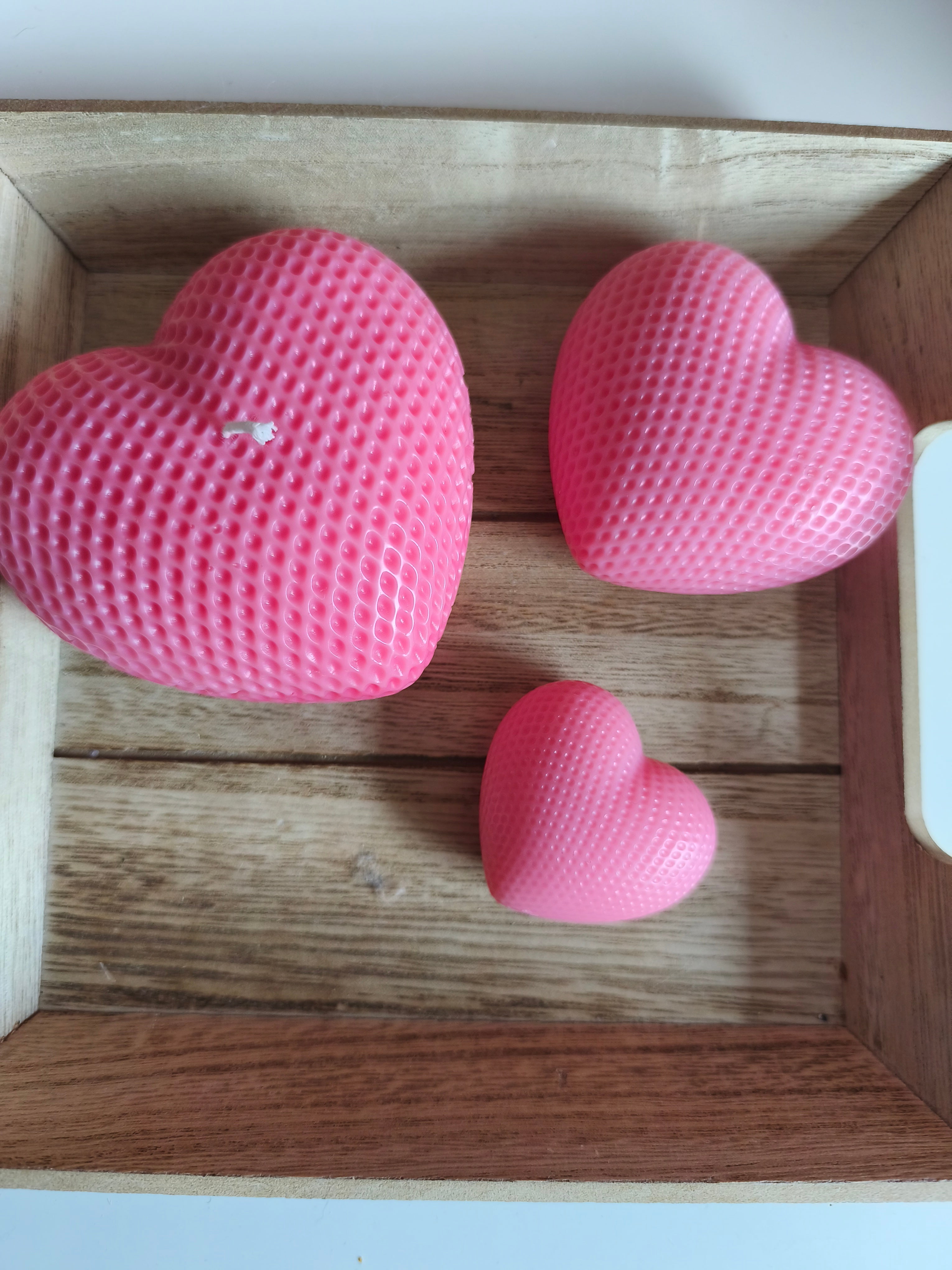 Bougies et fondant parfumé coeur